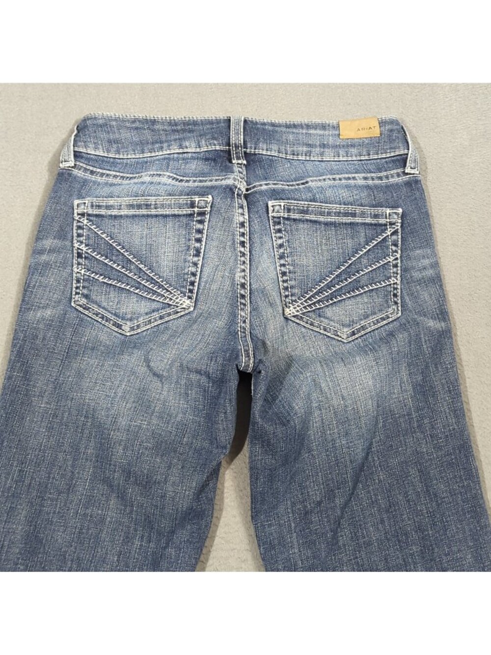 Ariat Jeans Women's 26L Blue Trouser Perfect Rise Aisha Wide Leg Western Cowgirl